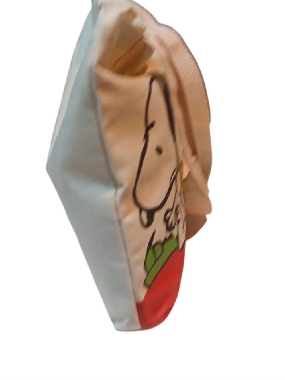 Peanuts -NWT Snoopy & Woodstock,Ladies Lg Canvas Tote Bag,2 inside Pockets, 14"W - Picture 4 of 14